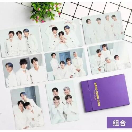 New South Korean Groups Kpop Bangtan Boys Bang Bang Con Same Photo Cards The Live Memebers LOMO Cards Clearly Premium Photos