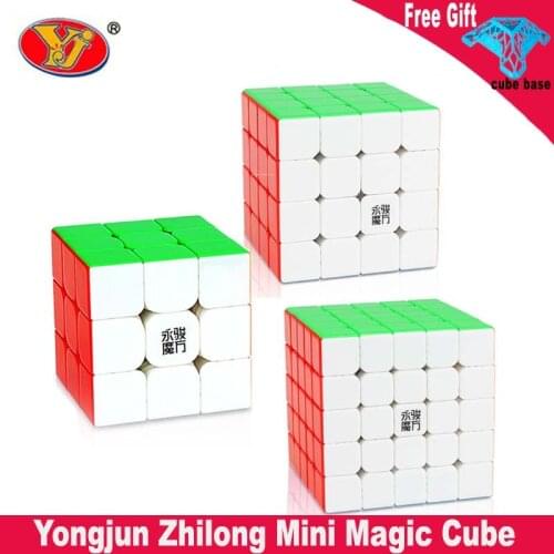 Original Yongjun Zhilong Mini Magnetic Magic Cube 3x3 4x4 5x5 YJ Speed Cubes 5.0cm magnetic-force puzzles Toys Magnetic Cubo mag