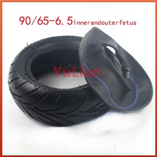 90/65-6.5 110/50-6.5 Front And Rear Tires With Bent-Valve Inner Tube for 47-49Cc Pocket Dirt Pit Bike Mini Motorcycle