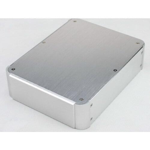 Full Aluminum Amplifier Enclosure Chassis / AMP Box 215*70*272mm Silver
