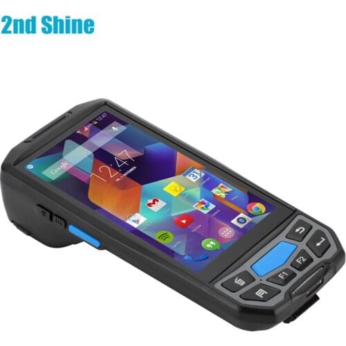 Rugged handheld Industrial pda with thermal printer for barcode android 8.1 OS