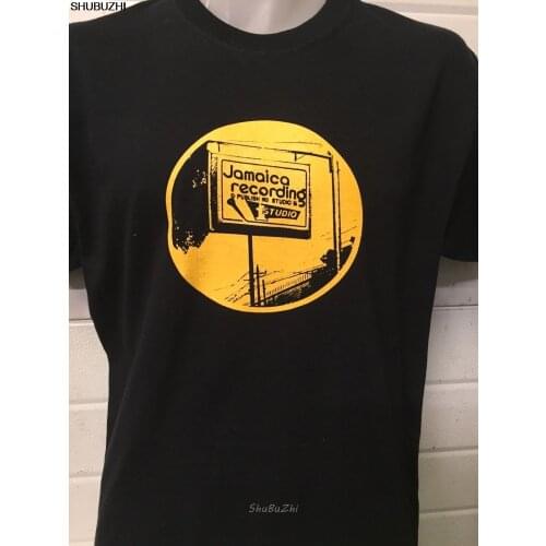 STUDIO 1 CIRCLE LOGO BLACK SHIRT dub reggae trojan records vinyl ska blue beat men cotton t-shirts summer brand tshirt sbz3287