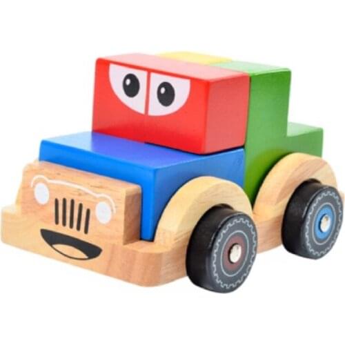 Car assembling model building blocks logic thinking early education space educational toys
