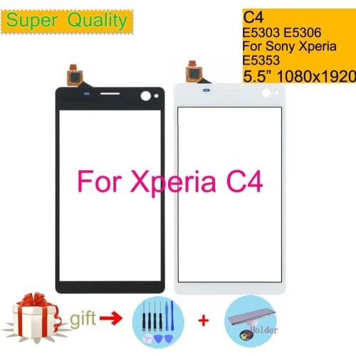 Touchscreen For Sony Xperia C4 E5303 E5306 E5353 Touch Screen Digitizer Front Glass Panel Sensor Lens DUAL E5333 E5343 E5363