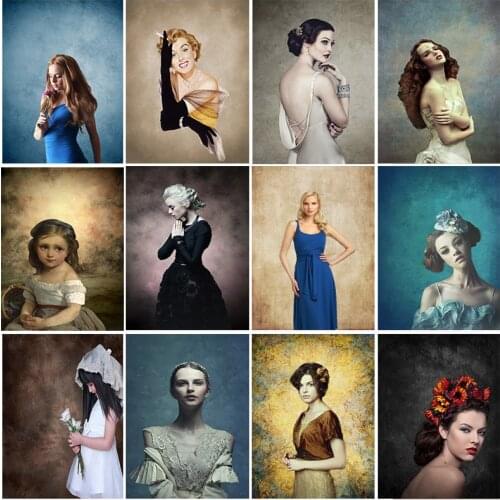 SHUOZHIKE Vintage Gradient Photography Backdrops Props Brick Wall Wooden Floor Baby Portrait Photo Backgrounds 210125MB-57