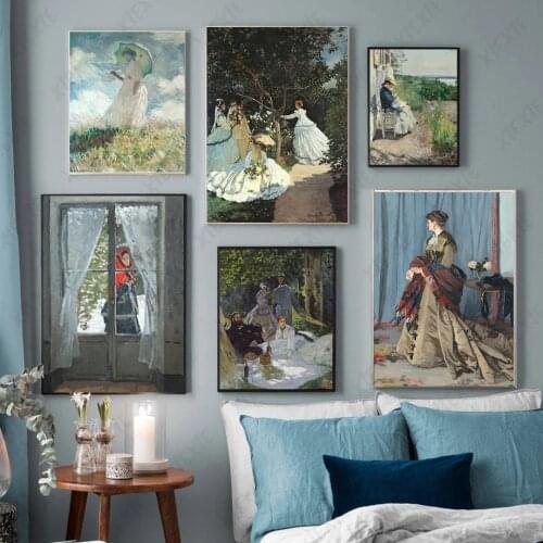 Medieval Pastoral Poster Wallpaper Character Portrait Elegant Canvas Painting Landscape Art Decoration Home Craft Print Picture