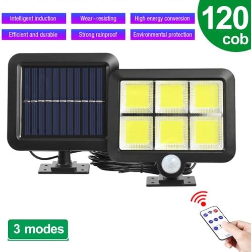 100/120LED Solar Light Outdoor Motion Sensor Recharge Solar Wall Light Waterproof Emergency Led Light Street Garden Porch Lamp