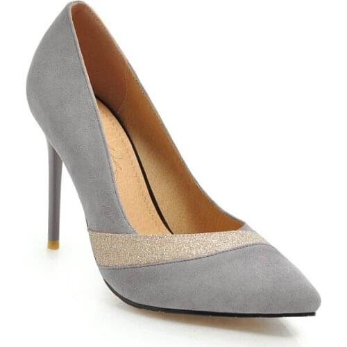 Big Size 11 12 13 14 15 ladies high heels women shoes woman pumps Pointed Shallow mouth Package toes Fine with Single shoes