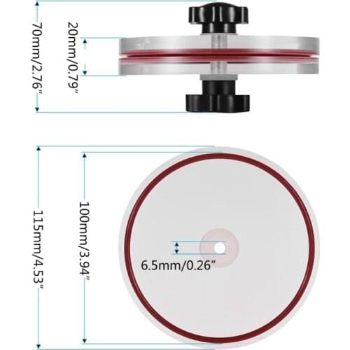 Vinyl Record Cleaner Clamp Lable Saver Protector Waterproof Acrylic Clean Tool 24BB