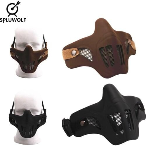Hunting Paintball Military Half Face Protective Airsoft Tactical Face Mask