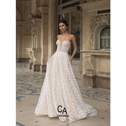 Mermaid wedding dress sleeveless bridal gown light champagne sexy beho wedding party lace beach 2021 new