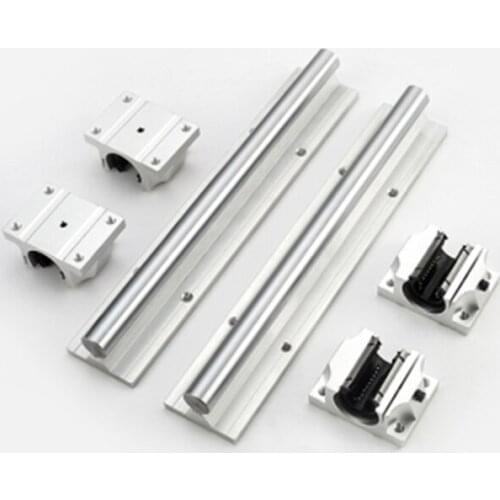 16mm rail TBR16 linear guide any length support round guide rail+4pc bearing TBR16UU slide block for cnc