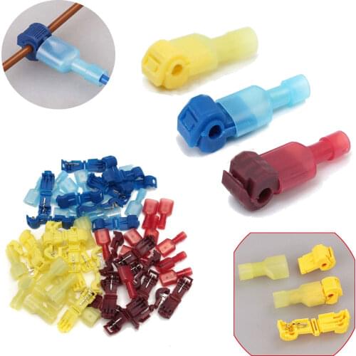 60pcs/lot 30 pairs Quick Splice Scotch Lock Wire Terminals Connectors Electrical Crimp Cable Snap