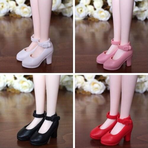 4Pairs High Heel Shoes For Blythe Dolls Fashion Shoes For Licca Doll Mini Shoes For Momoko 1/6 BJD Doll Accessories