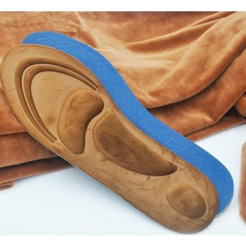 4D Insoles Sports Shoes Insert Pad Fluffy High Resilience Decompression Thermal Breathable Water Sport Sponge Soft Insole