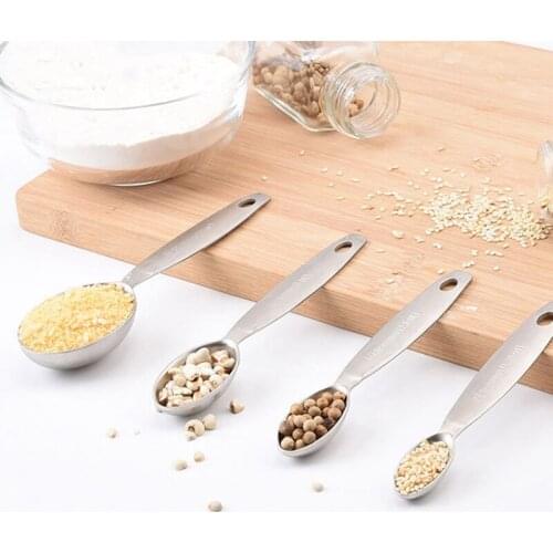 7PCS Stainless Steel Measuring Spoon Premium Stackable Kitchen Measuring Spoon Set Tablespoons Home Kitchen Baking Tools