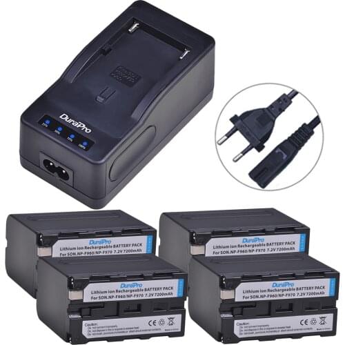 Camera Battery NP-F960 NP-F970 Battery LED Power Indicator + LCD Single Impulse Charger For Sony NP-F550 NP-F770 NP-F750 F970