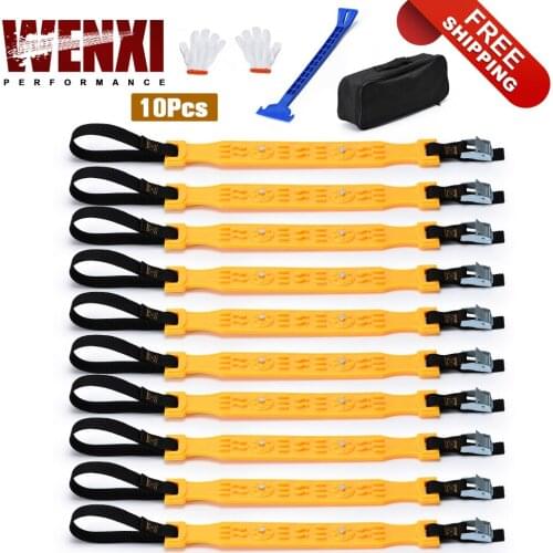 Car Winter Tire Wheels Snow Chains Snow Tire Anti-skid Chains Wheel Tyre Cable Belt Winter Outdoor Emergency Chain STC03