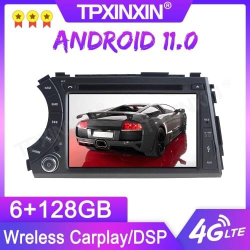 Android 11 6+128G For Ssangyong Kyron Actyon Micro 2005+ GPS Car Multimedia Player Headunit Audio Radio Navigtion Tape Recorder