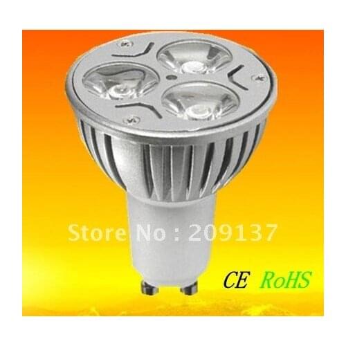 DHLFREE SHIPPING 50 PCS/LOT 9 WATTS HIGH POWER LED LIGHT GU10 LED LAMP