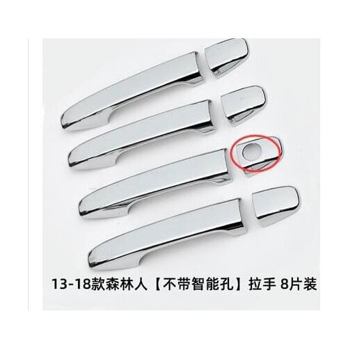 For Subaru Legacy 2015 2016 2017 2018 Luxurious Chrome Door Handle Cover Trim Set Never Rust Accessories Stickers Car Styling