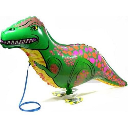 1PC Walking Animal Helium Balloon Cute Green Dinosaur Rabbit Pet air Balloon for Birthday Party Decoration Kids Toy
