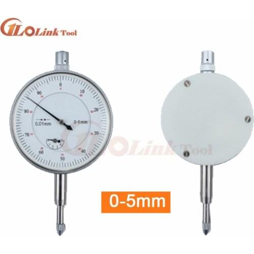 Dial Indicator 0-5mm High Precision 0.01mm Industry Quality Measuring Tool Metric Dial Test Indicator Dial Gauge