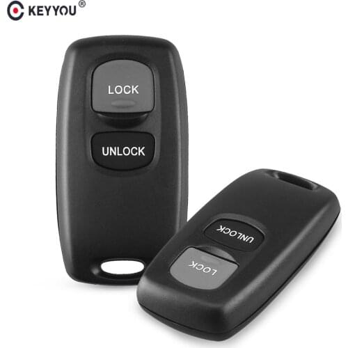 KEYYOU 10X New Replacement 2 Buttons Car Remote Key Shell Keyless Entry For Mazda 2 3 6 323 626 Fob Control Key Case Cover