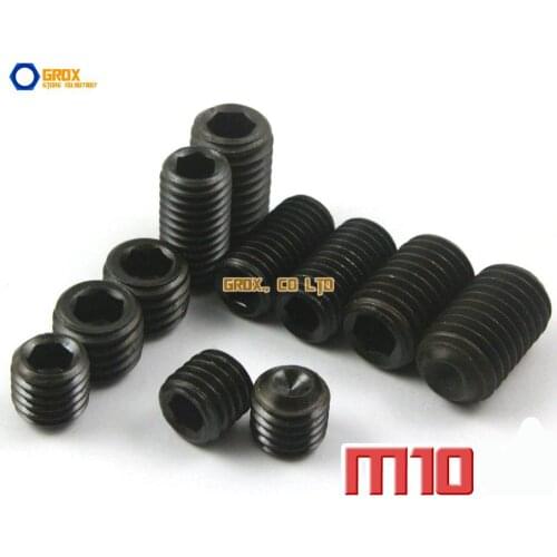 M10 Grub Screws Cup Point Hex Socket Set Screw 12.9 Grade Alloy Steel
