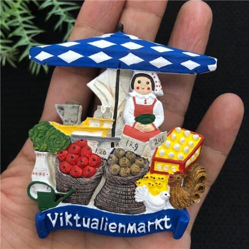 Refrigerator magnet resin export home accessories, our original product, Victor Arian Market, Munich