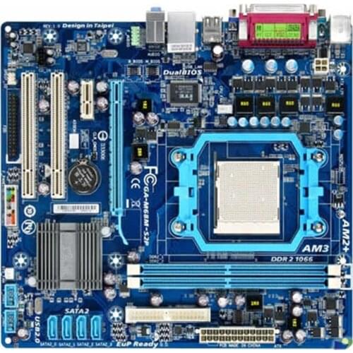 For Gigabyte GA-M68M-S2P Motherboard DDR2 8GB Socket AM2/AM2+/AM3 M68M S2P Mainboard Systemboard Integrated Graphics Used