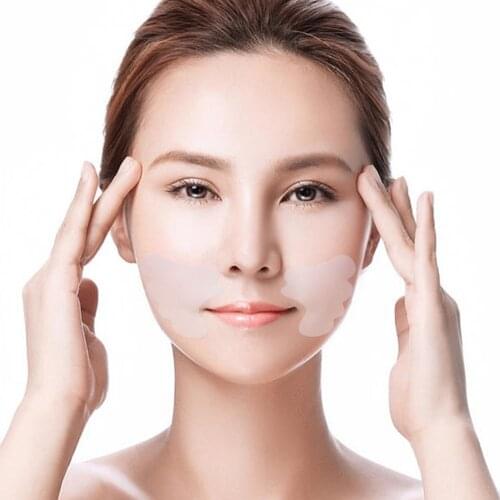 Reusable Silicone Anti-wrinkle Face Forehead Sticker Cheek Chin Sticker Facial Eye Patches Wrinkle Removal Face Lifting Patches