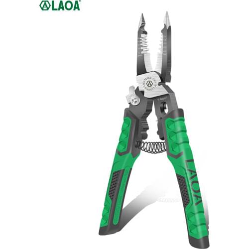 LAOA Multifunctional Electrician Pliers Long Nose Pliers Wire Stripper Cable Cutter Terminal Crimping Hand Tools