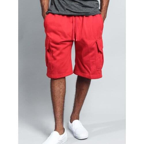 Casual Cargo Shorts Men 2021 Summer Brand New Solid Multi-Pockets Loose Straigth Cargo Kness Length Pants Plus Size M-3XL
