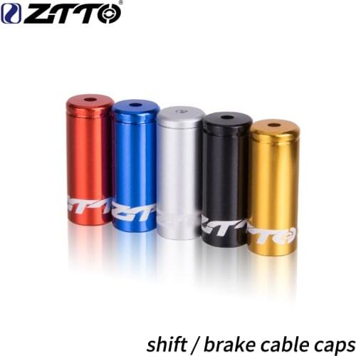 ZTTO Aluminum Alloy Cycling Bike Brake Cable Tips Crimps Bicycles Derailleur Shift Cable End Caps CoreInner Bicycle parts