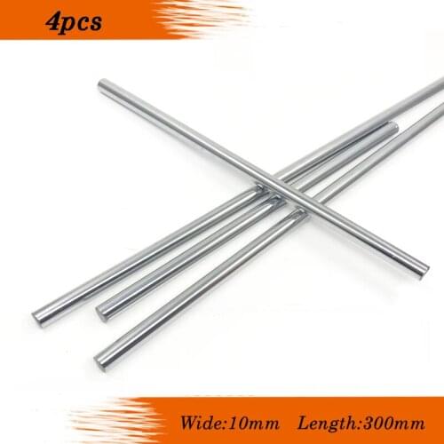 4pcs 10mm 10x300 linear shaft 3d printer 10mm x 300mm Cylinder Liner Rail Linear Shaft axis cnc parts 10*300mm