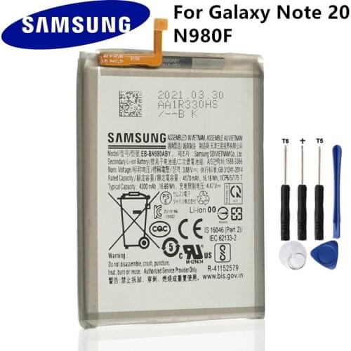 Original Battery EB-BN980ABY For Samsung Galaxy Note 20 N980F SM-N980F/DS N980 Battery EB-BN980ABY