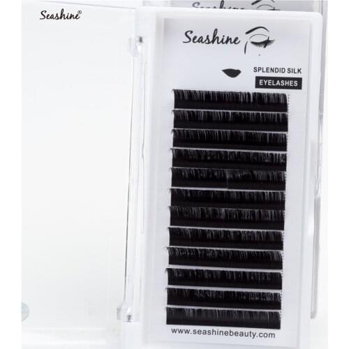 Seashine 1 Tray Individual Eyelash Extension Supplies Natural Soft 2mm Tape Volume Lashes Individual Eyelash Extension Volume