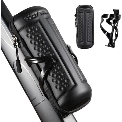 Portable Bicycle EVA Tool Tank Hard Shell Water Bottle Bag with Bottle Cage Tool Storage Box Set Riding Equipment