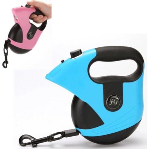 Dog Leash Retractable Automatic Traction Rope ABS Nylon 5m Pet Dog Cat Puppy Walking Lead Leash For Large Dogs