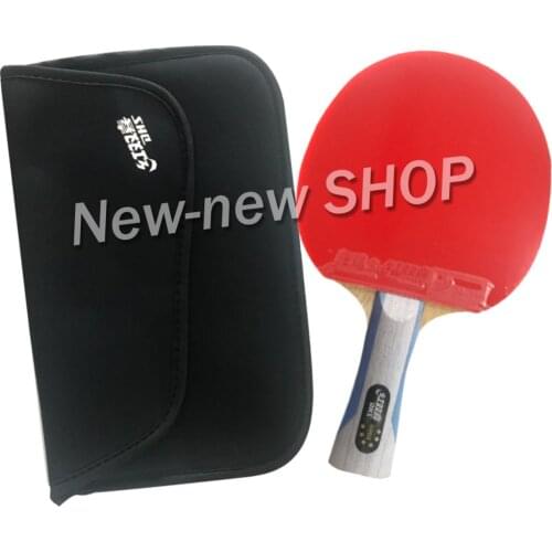 DHS 6002 Long Shakehand FL Table Tennis Ping Pong Racket + a Paddle Bag shakehandLong Handle FL