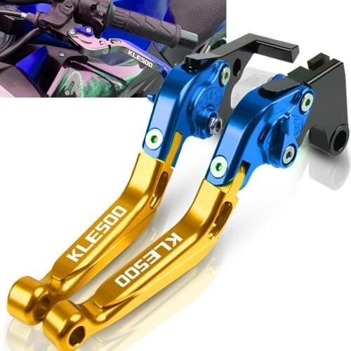 Folding Extendable Adjustable Brakes Clutch Levers Handle For Kawasaki KLE500 KLE 500 1991-2007 1992 1993 1995 1996 1997 1998