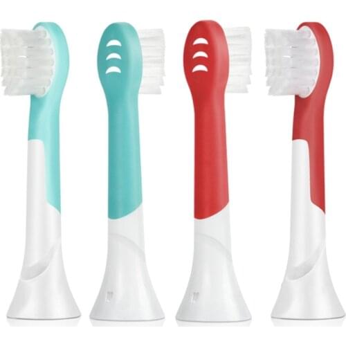 4Pcs Kids Replacement Brush Heads fornbhbj YH733 Fit HX6431 HX6500 HX6511 HX6530 HX6711 HX6730 HX6731 HX6910 6930