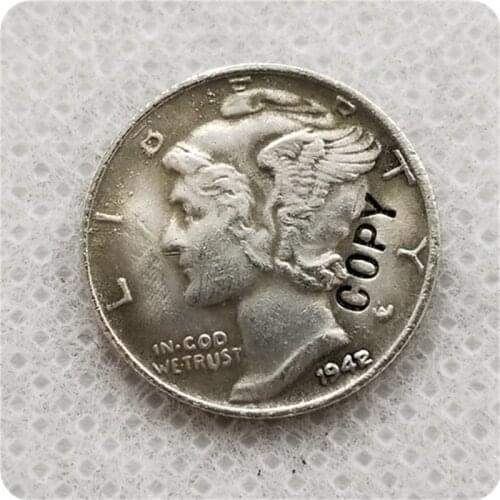 USA 1942/1-P Mercury Dime COPY commemorative coins-replica coins medal coins collectibles