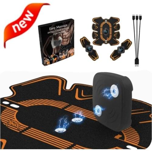 Magnetic Muscle Stimulator EMS Belly Hip Trainer LCD Display USB Abs Fitness Home Gym Weight Loss Body Sliming For Men And Women