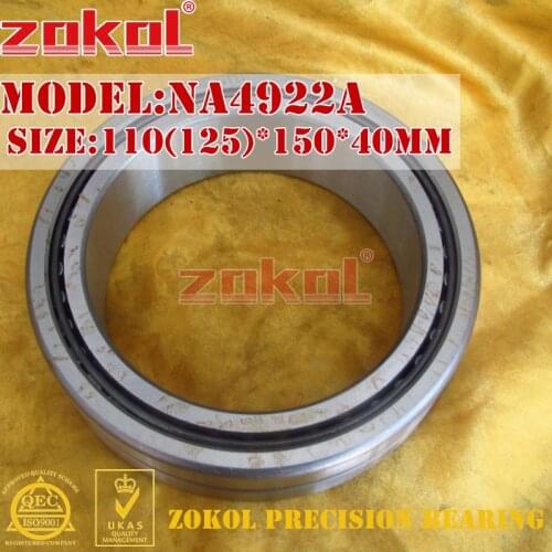ZOKOL bearing NA4922 A NA4922A Entity ferrule needle roller bearing 110*150*40mm RNA4922A 125*150*40mm