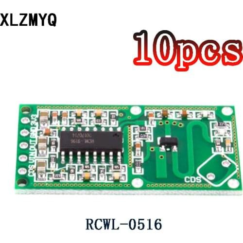 10pcs RCWL-0516 RCWL 0516 Microwave Radar Sensor Human Sensor Body Sensors Module Induction Switch Module Diy Electronic Kit