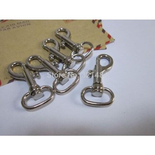Dull silver plated 100piece 45mm and 15.9mm bottom Swivel lobster clasp snap hook fit Purse chain/Key chains/Charms DIY