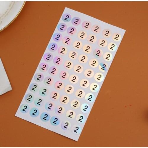 1/3/4/5pcs 1-500 Number Sticker Label Marking Numbering Gel Label Color Varnish Tools Tags Digital Nail Manicure Poli S3T3