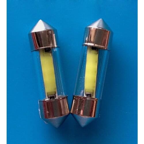 10Pcs/Lot 360 Degree Filament COB Led Chips C5W Car Interior 31mm 36mm 39mm 41mm Reading Dome Lamp Auto License Plate Bulb
